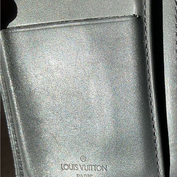 LOUIS VUITTON Mat Monogram French purse wallet Gris - Picture 5 of 5